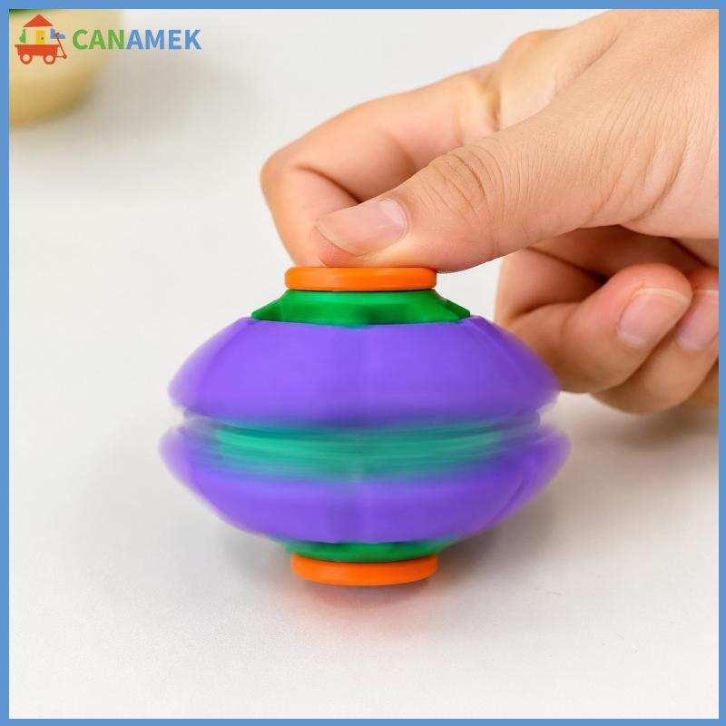 CANAMEK Đẩy QUAY FIDGET Gyro bóng đầy màu sắc sáng tạo trơn xoay giảm căng thẳng Đồ chơi cho trẻ em Người lớn quà tặng sinh nhật