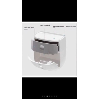 Ecoco 1804 2-in-1 Toilet Paper Holder