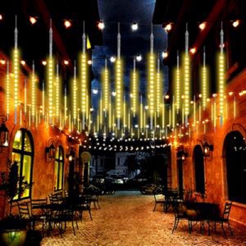 Đèn led sao băng 8ống chống nước ,đèn led thả ống trời sao băng