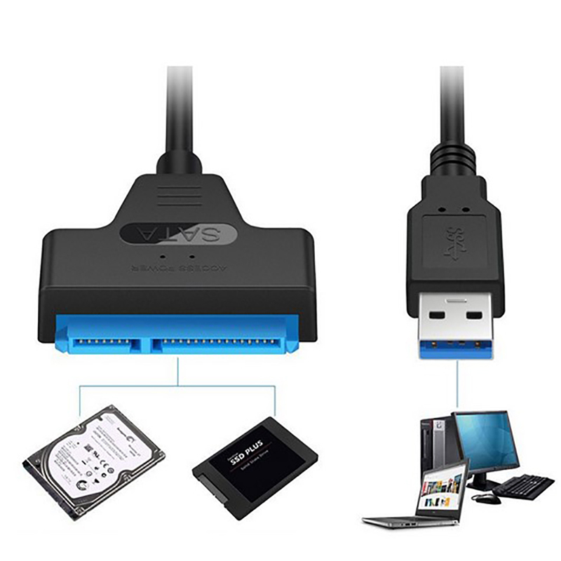 USB 3.0 to SATA 2.5" External Hard Disk Drive Adapter Reader For SSD HDD Cable. 