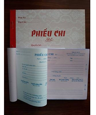 Phiếu chi 2 liên, 3 liên  - 13 x 18.5cm