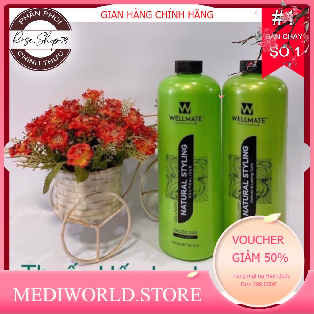 (500ML x 2) THUỐC UỐN LẠNH WELLMATE CAO CẤP SALON TÓC - Chính Hãng