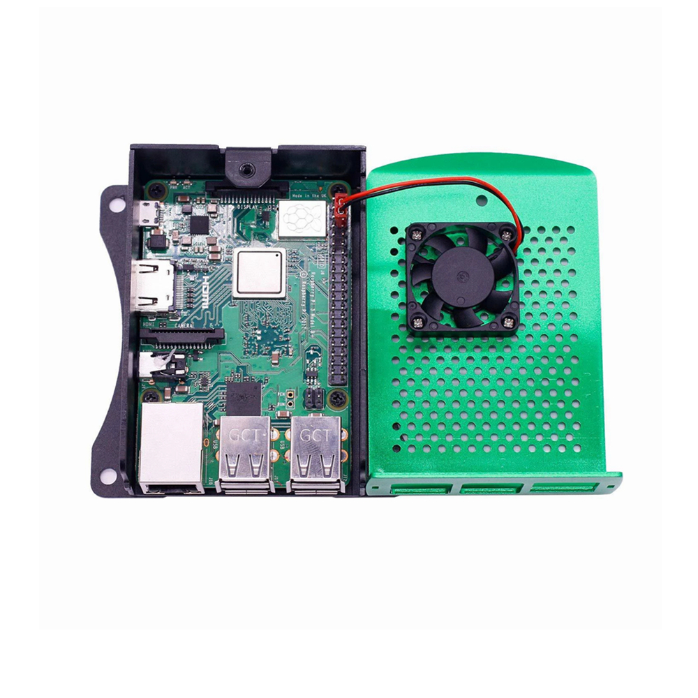 Raspberry Metal Box Raspberry Pi 3 4 Aluminum Case Metal Enclosure Box With Cooling Fan For ...