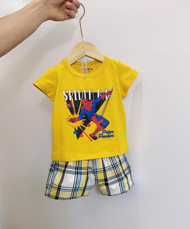 Bộ carter quần caro Bé trai