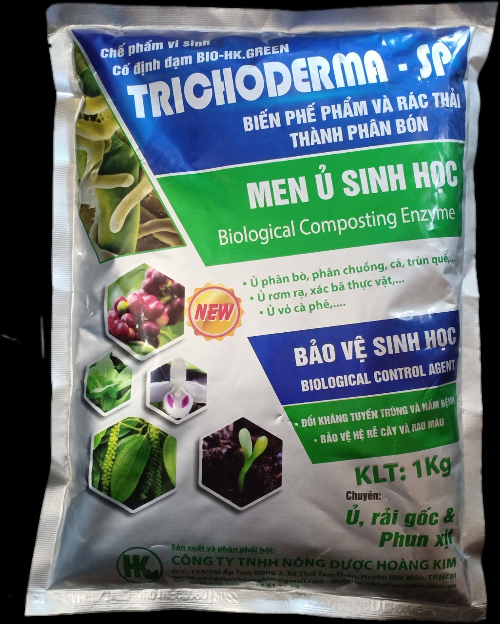 [HCM] TRICHODERMA - MEN Ủ PHÂN HỦY XÁC BÃ THỰC VẬT, KLT: 1kg.