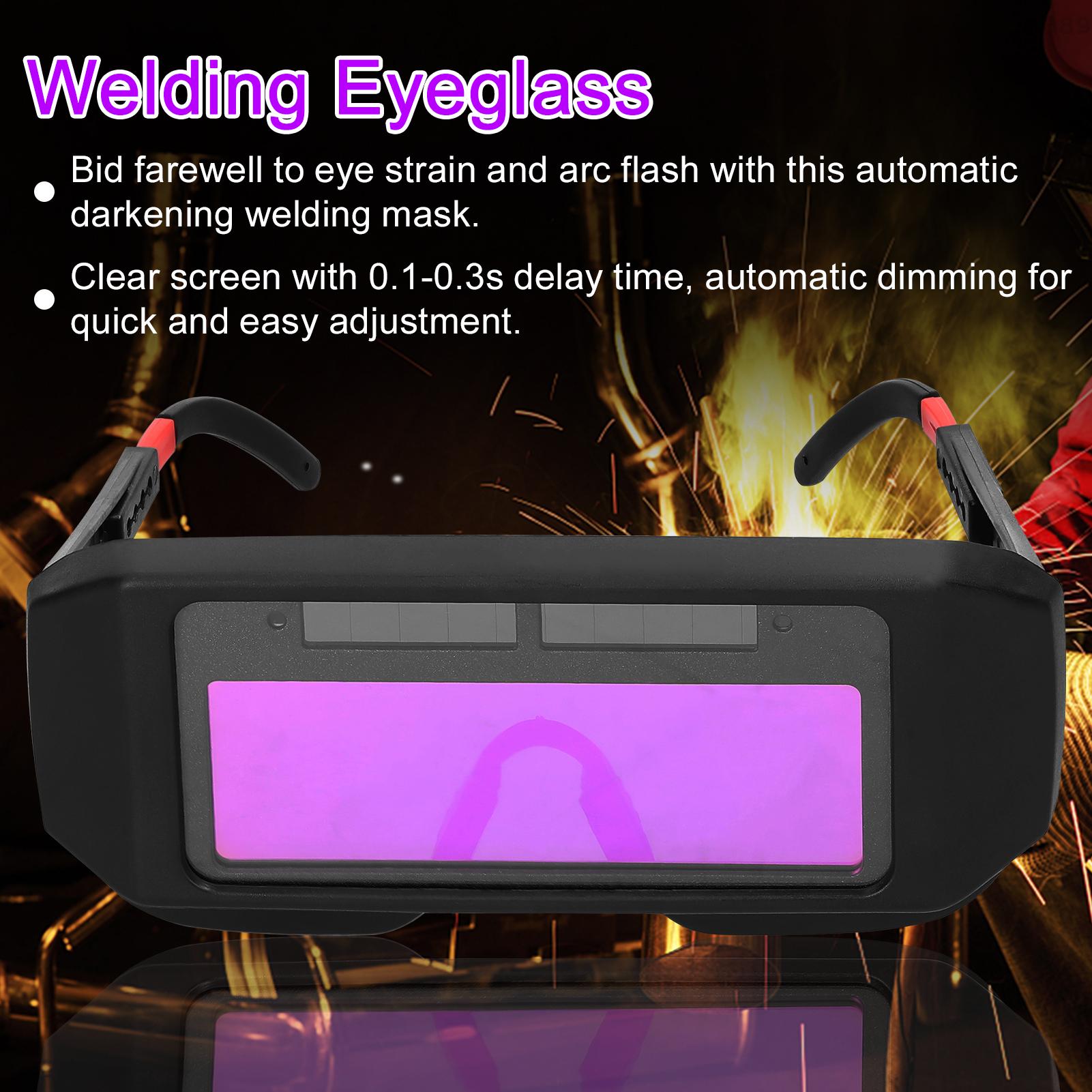 Solar Power Automatic Dimming Welding Glasses HeadMounted Welding Eyeglass Welding Argon Arc Welding Glasses Protective Welding Eyeglass