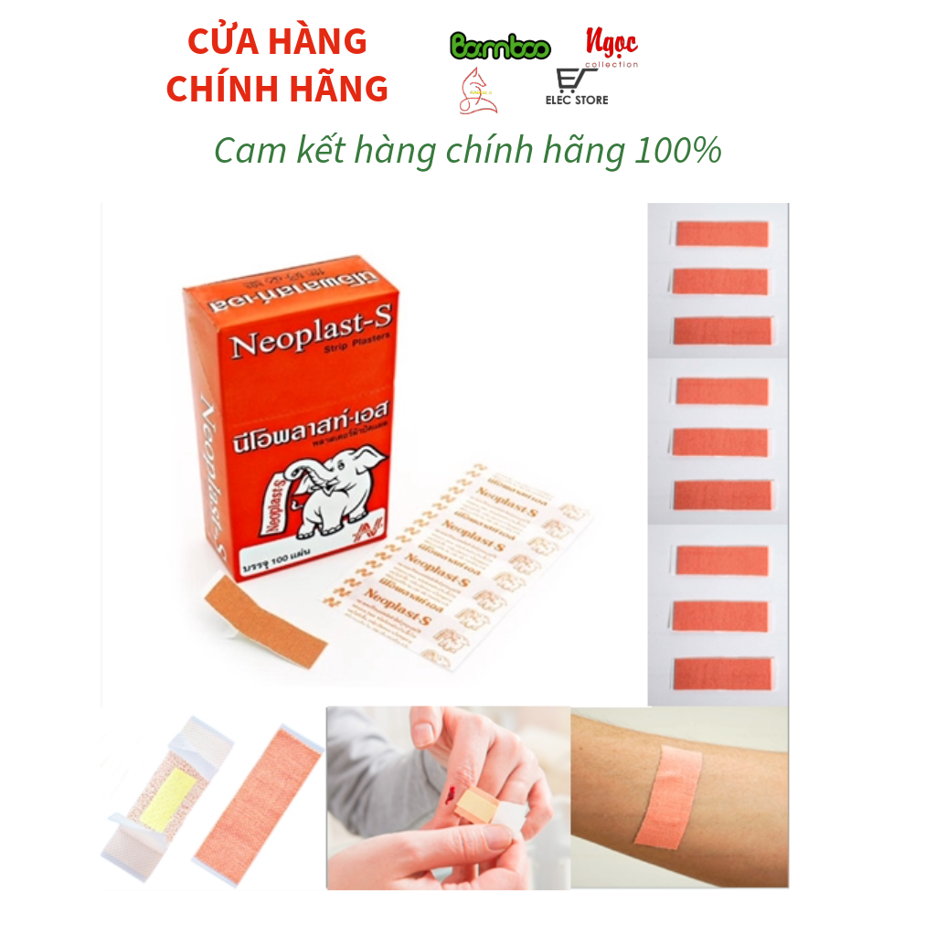 (Ko tặng kèm) Băng Keo Cá Nhân Neoplast - S Thái Lan (100 miếng)