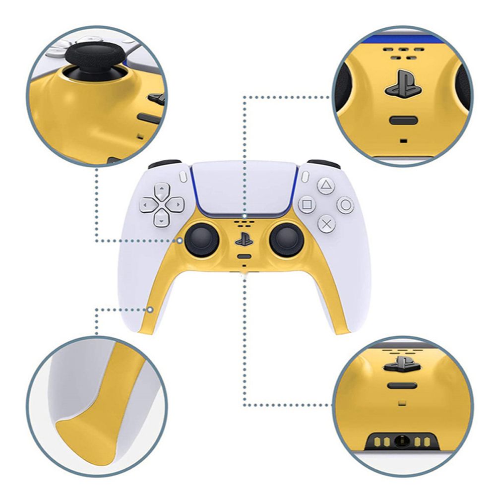 CALDE for PS5 Controller Joystick Gamepad Cover Housing Shell Game Controller Case for PS5 Handle Decorative Strip Decorative Shell Decoration Cover Trim Strip
