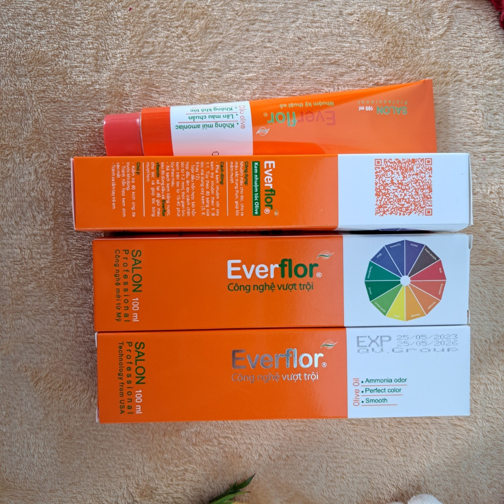 Thuốc nhuộm tóc Everflor 100ml (Bảng màu 02)
