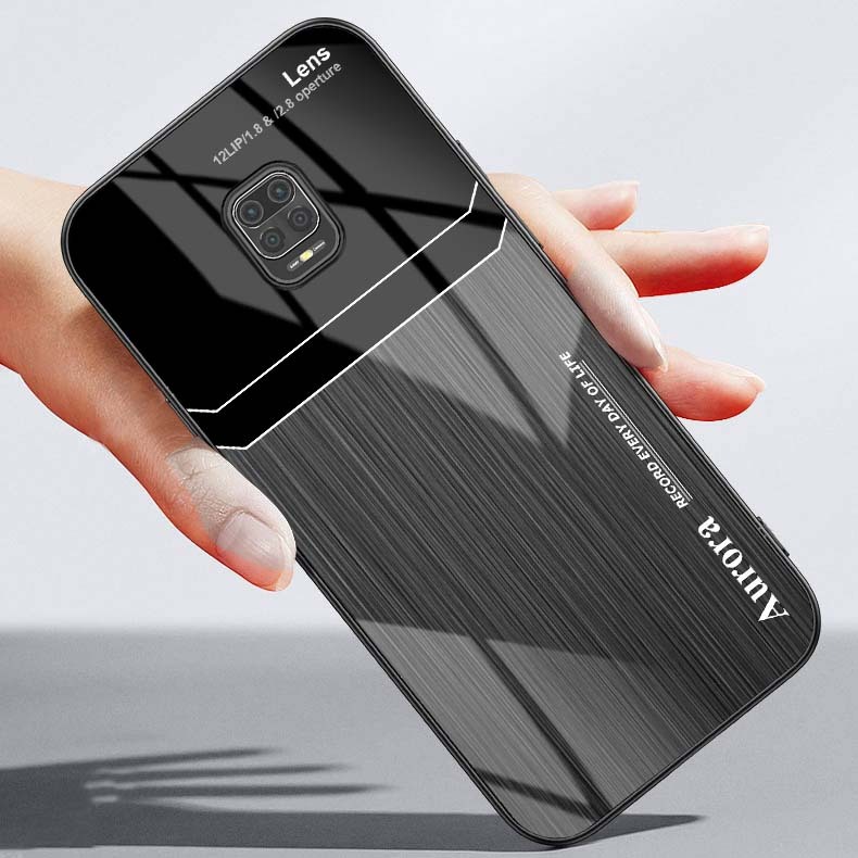 Ốp Lưng XIAOMI REDMI NOTE 9, NOTE 9S, NOTE 9 PRO Mặt Lưng Kính Cường Lực Sáng Bóng