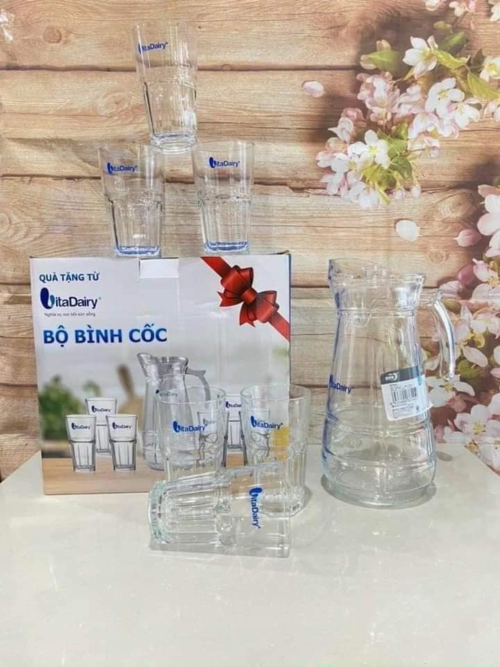 Bộ bình ly thủy tinh chịu nhiệt cao cấp