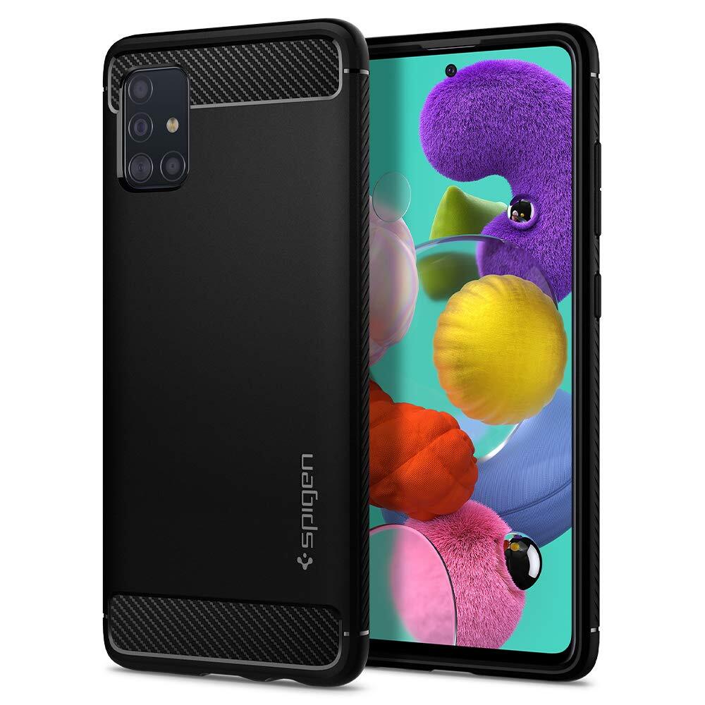 Ốp cho Samsung Galaxy A51 Rugged Armor - Chính hãng Spigen