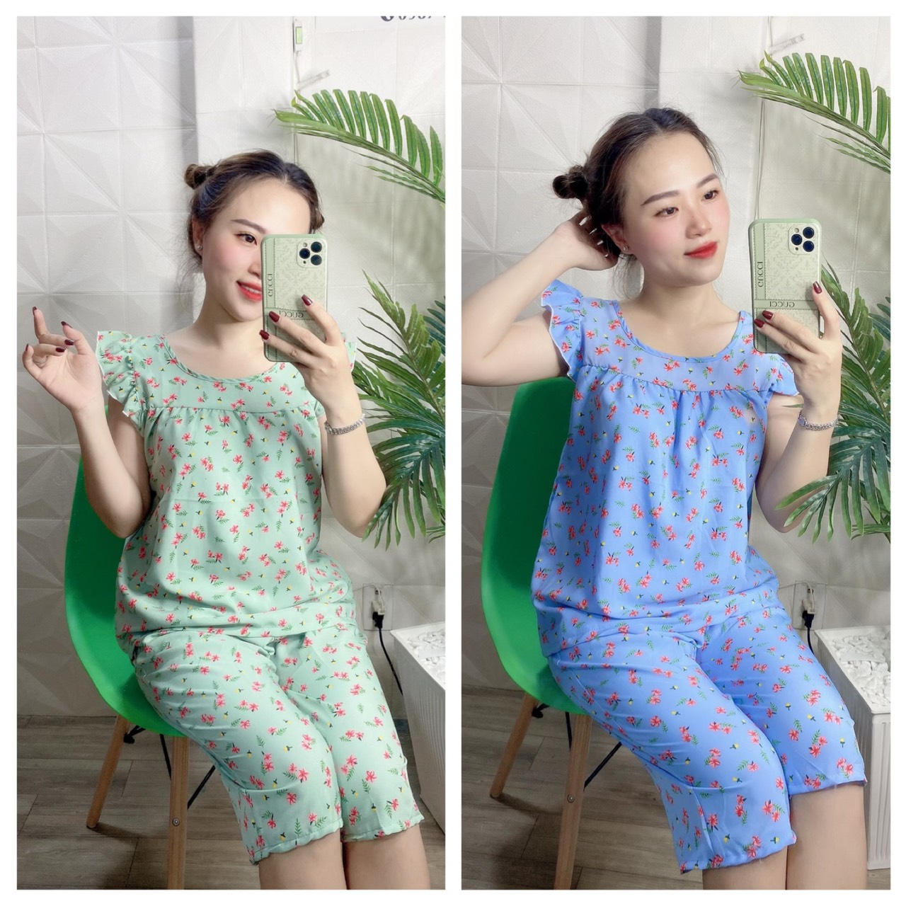 ĐỒ BỘ LỬNG HOA DỄ THƯƠNG  CÓ SIZE 40-75KG - LUA35