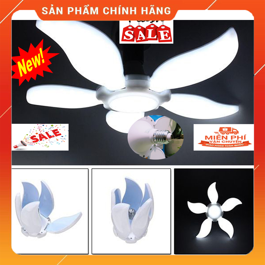 Bóng đèn led 5 cánh mango fold 75w siêu sáng - bóng đèn 5 cánh led , đèn chiếu sáng khuôn viên nhà