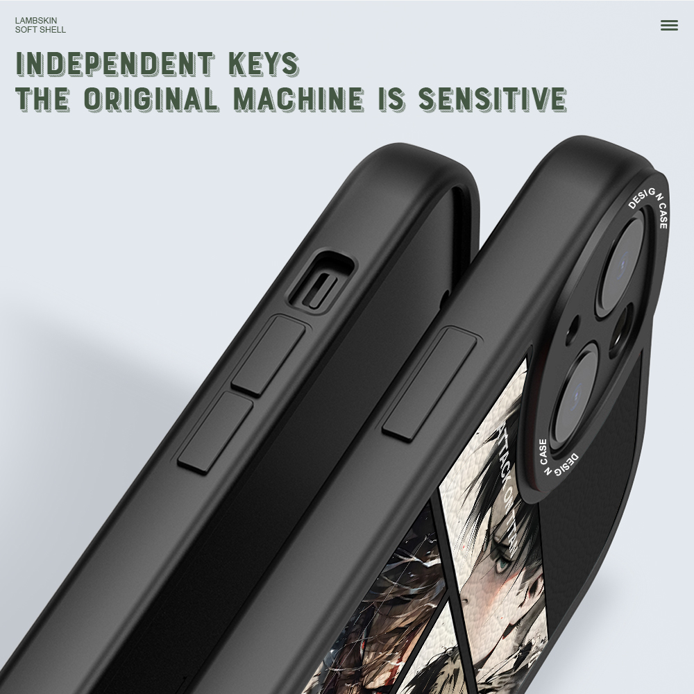 BILI for Samsung A35 5G Cover Attack on Titan Lens Protection Soft PU Leather Phone Cases. 