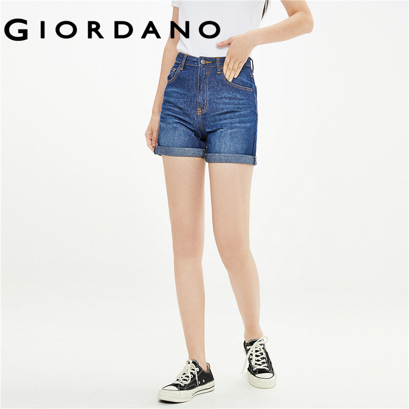 Giordano Women Shorts Moustache Effect 