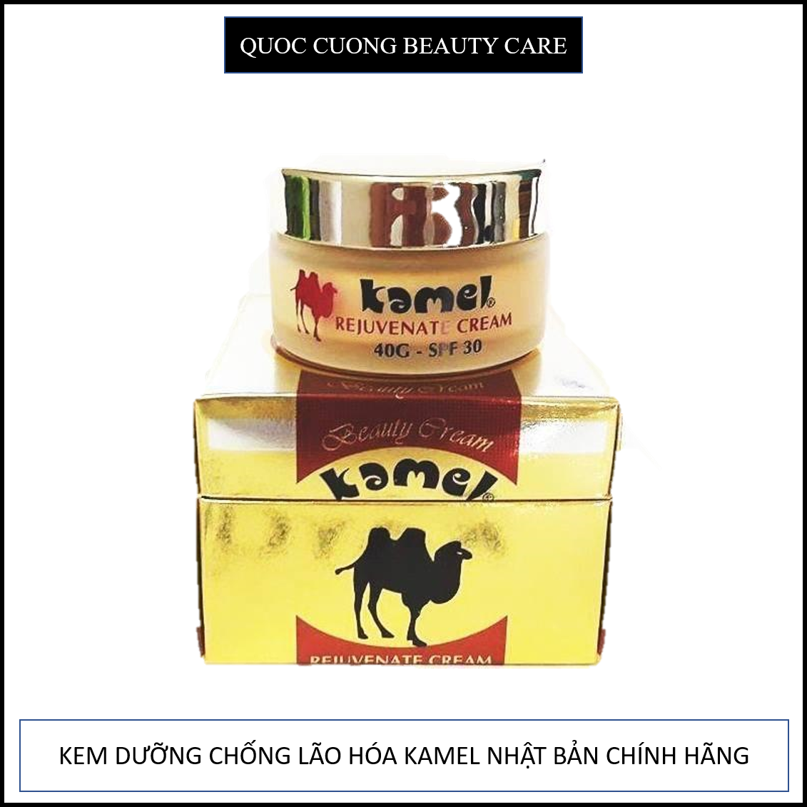 Kem Trẻ Hóa Da Kamel Rejuvenate Cream Nhật Bản Chính Hãng 40G SPF 30 Anti Melanin giảm nám Rejuvenate trẻ hóa