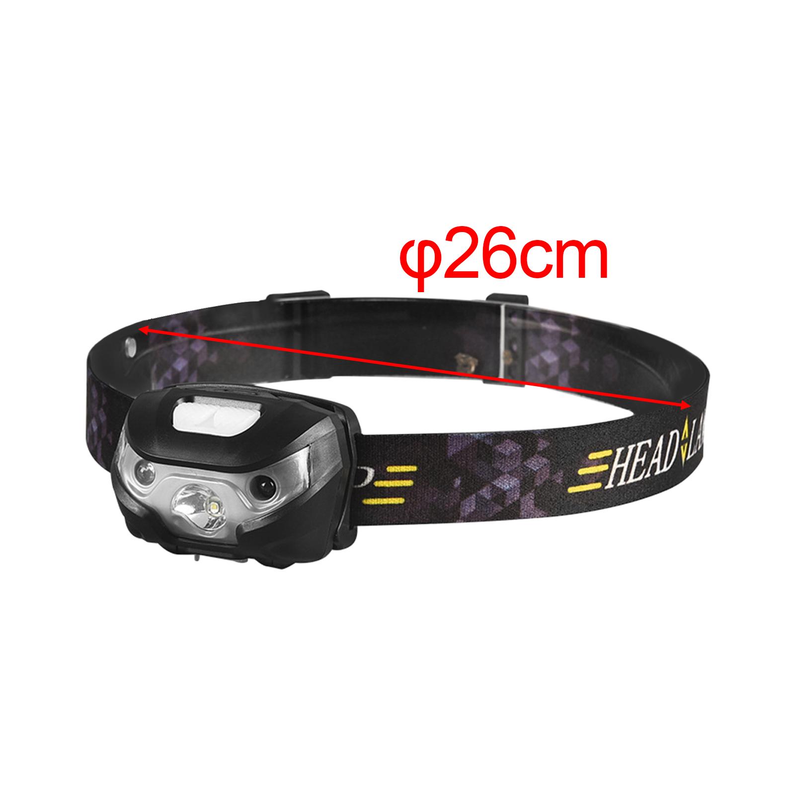 WBStar Head Lamp 3 Modes Adjustable Headband Outdoor Worklight Head Light LED Headlight for Running Emergency Walking Outdoor Working