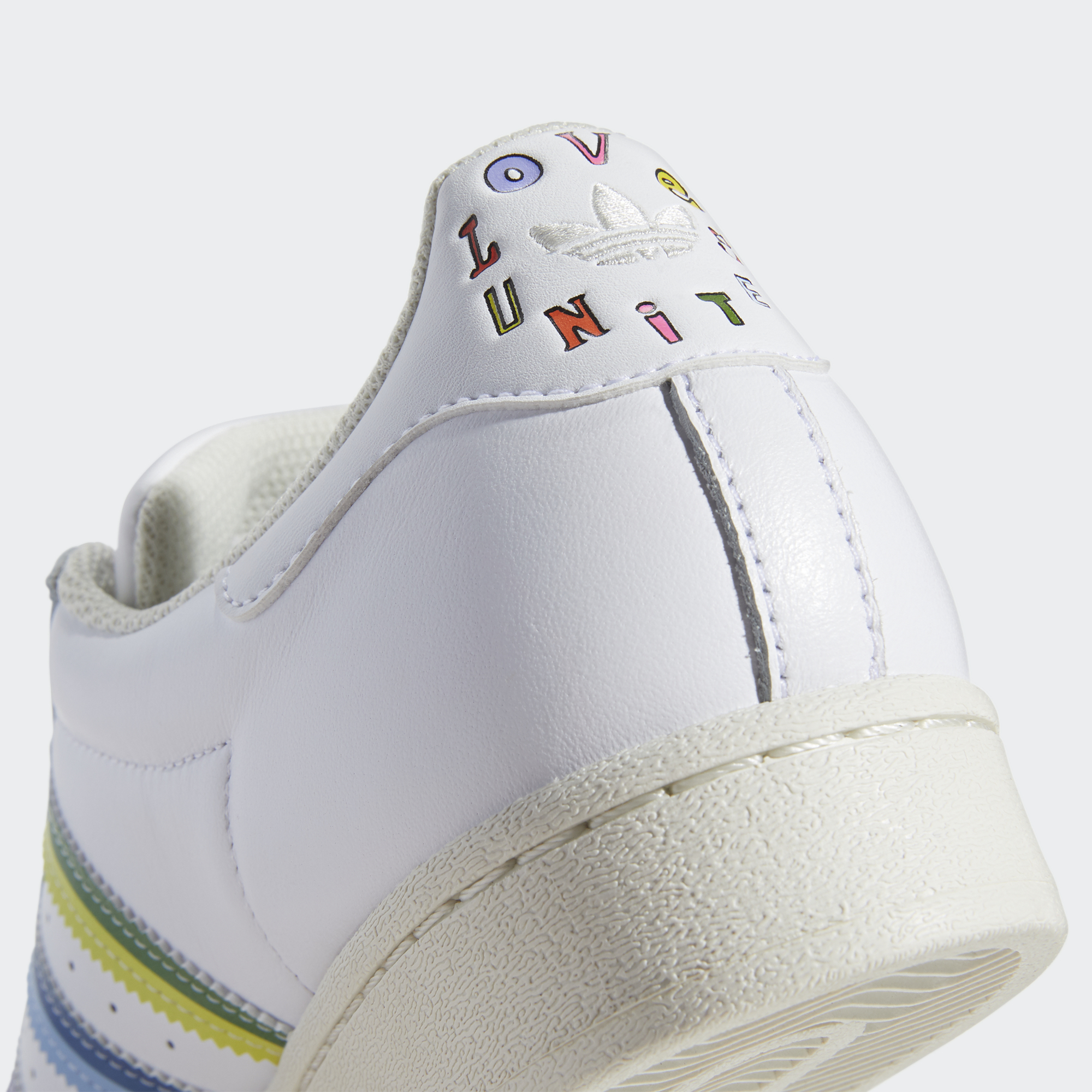 white superstar pride trainers