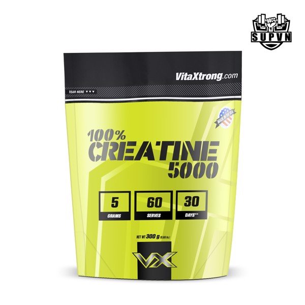 100% creatine 5000 vitaxtrong - creatine hỗ trợ tăng sức mạnh cơ bắp