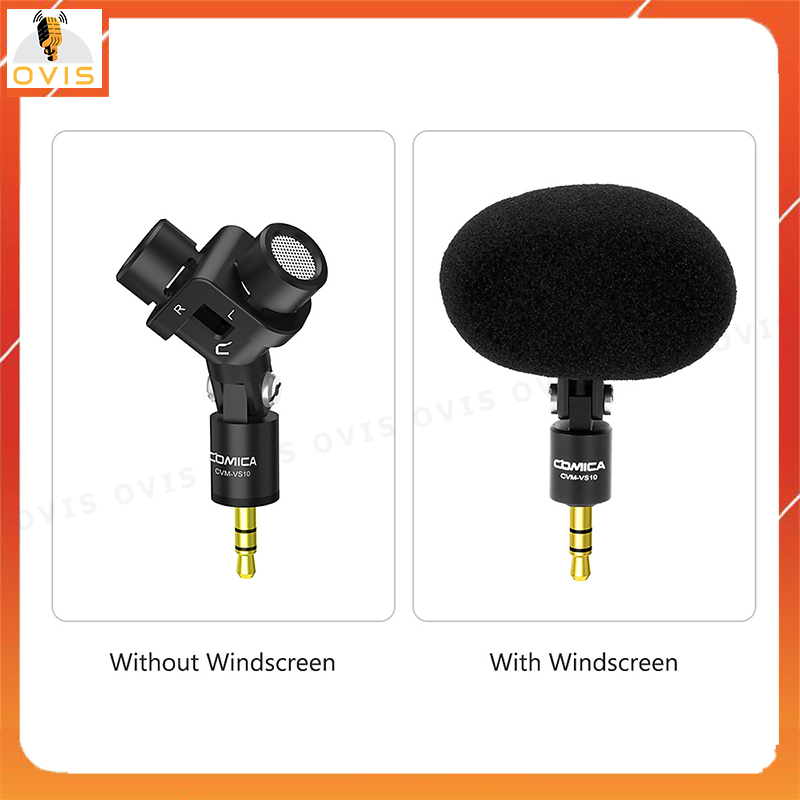 COMICA CVM-VS10 - Mic Thu Âm Stereo XY Cho GoPro, DSLR Camera