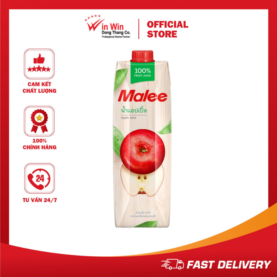 Nước Ép Táo Malee Premium 1L - Nhập Khẩu Thái Lan
