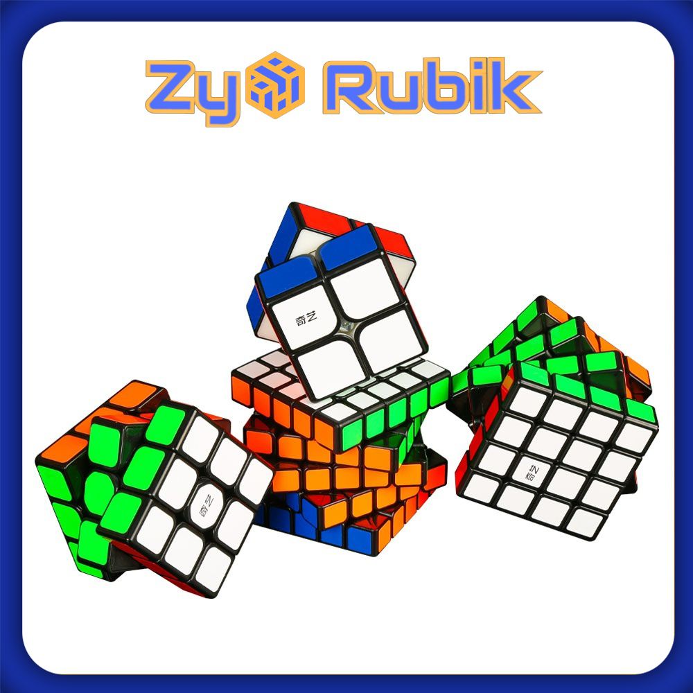 Combo 4 Rubik (Qidi 2x2,Sailing 3x3,Qiyuan 4x4, Qizheng 5x5) SET 1 QiYi Gift Box - ZyO Rubik