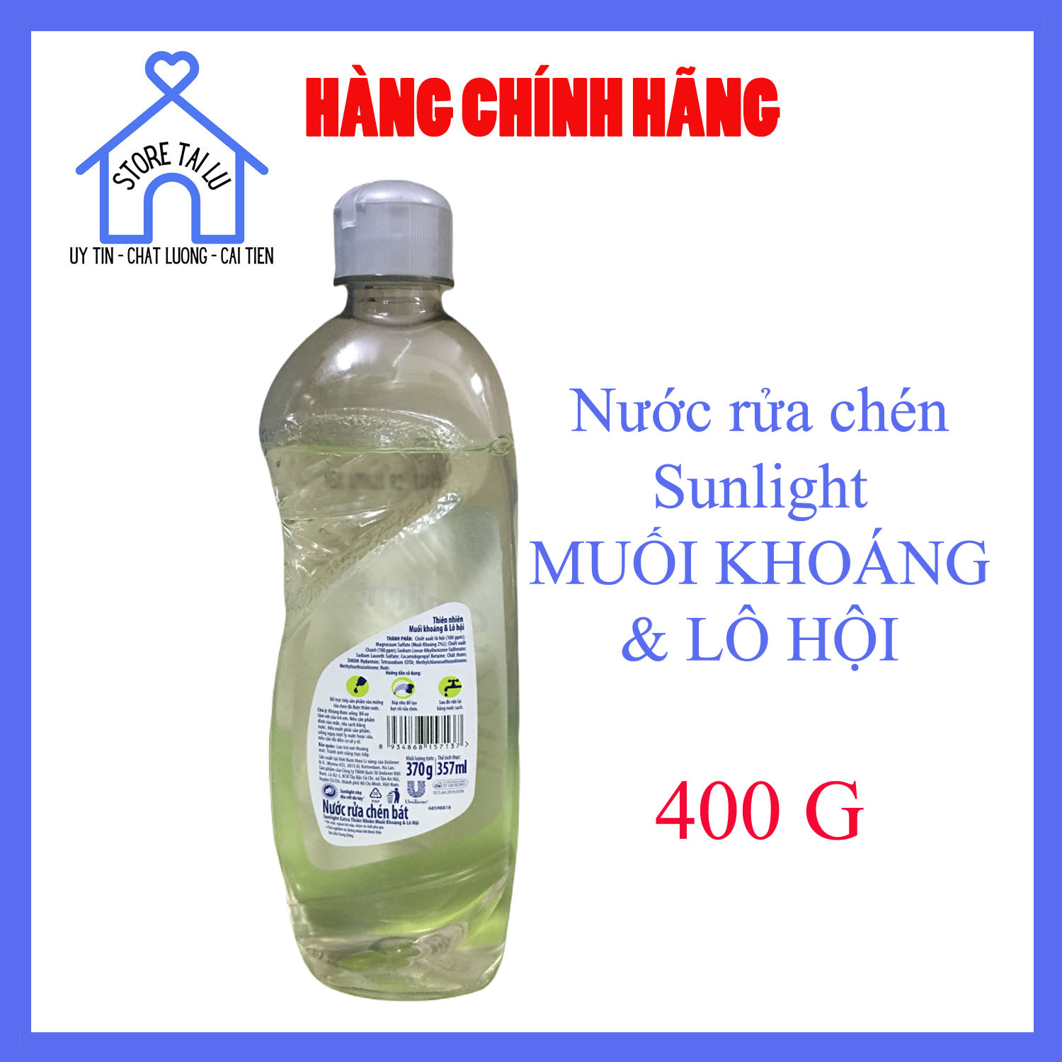 Nước rửa chén Sunlight 400g - STORE TÀI LƯ