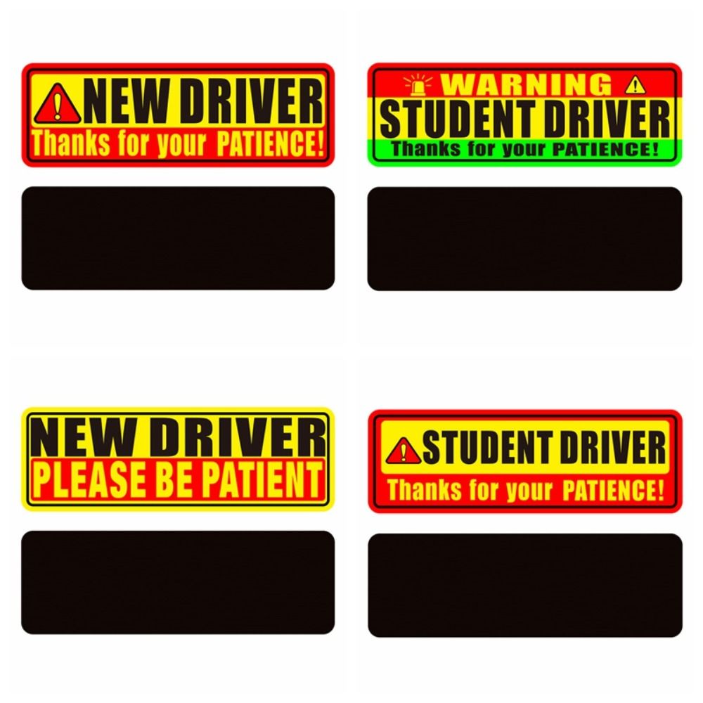 Car Safety Warning StickersRookie Driver Car Magnets Student Driver ...