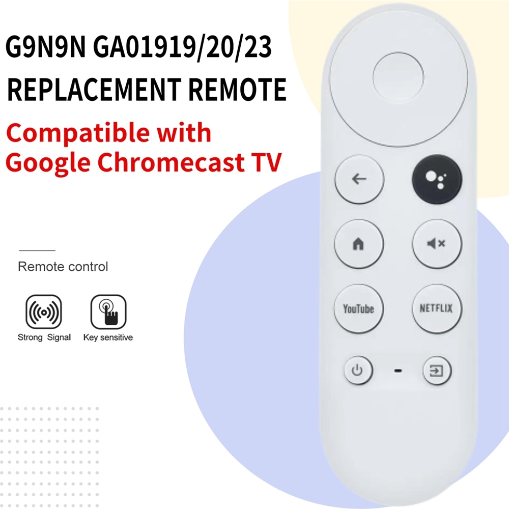 New Replacement Remote Control For 2020 Google Chromecast 4K Snow BT Voice  Streming Controller Smart TV G9N9N GA01919/20/23 Lazada PH