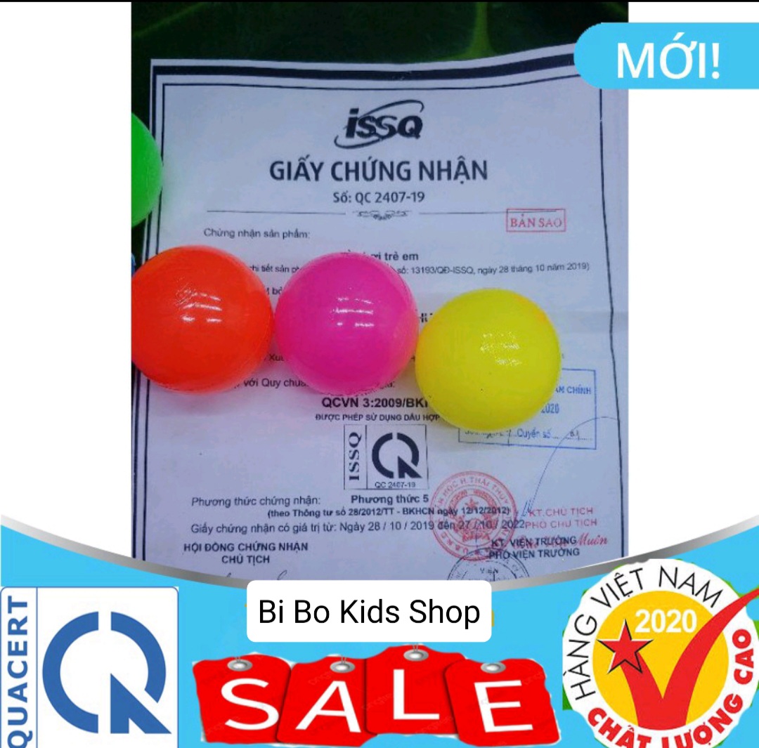 Combo 100 quả bóng nhựa mềm cho bé,size 5.5cm