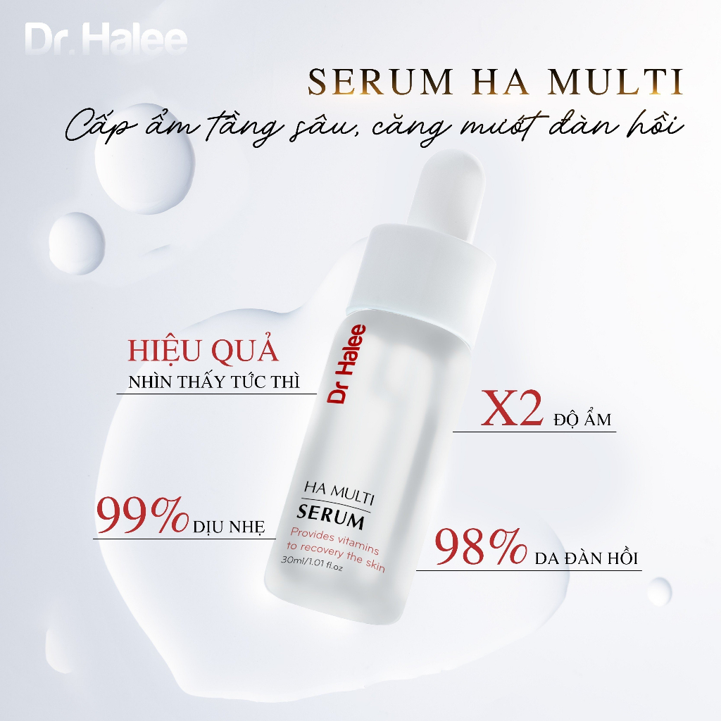 Combo kem dưỡng và serum trắng da cấp ẩm Dr.Halee