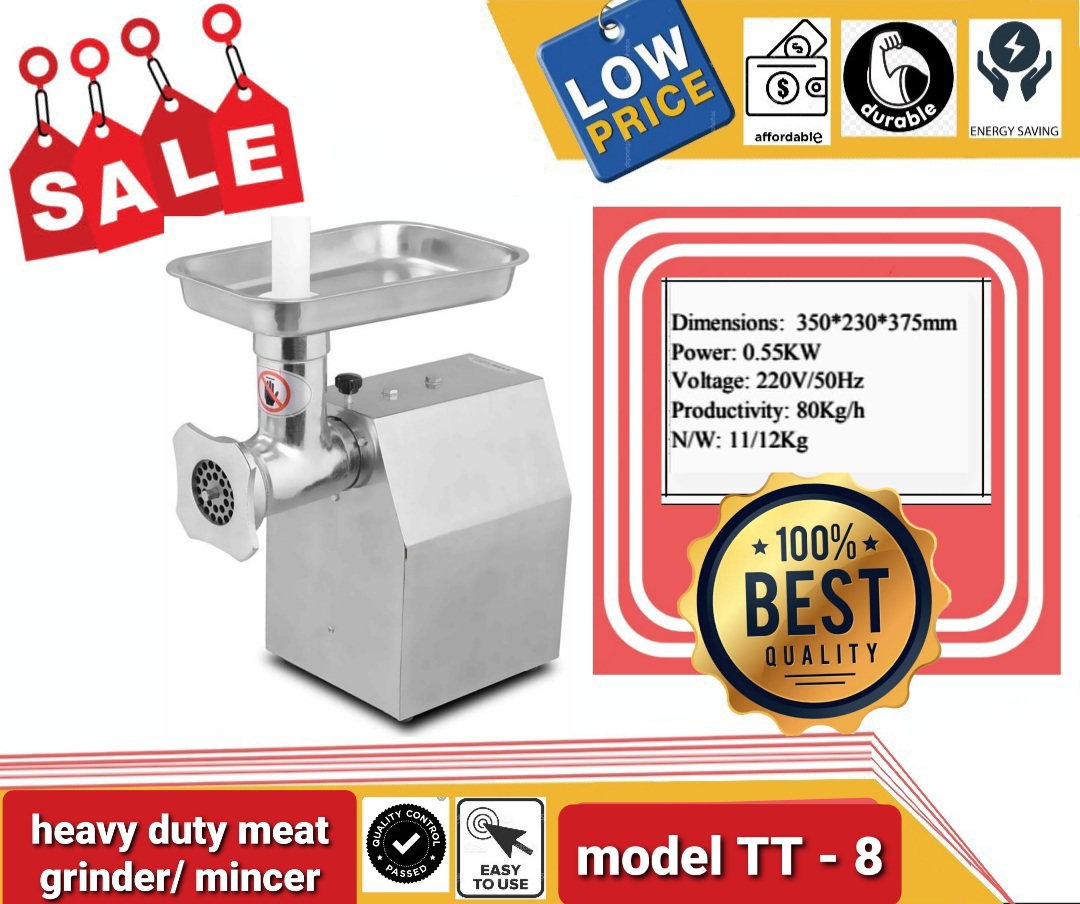 Heavy duty electric meat mincer, commercial meat grinder, heavy duty