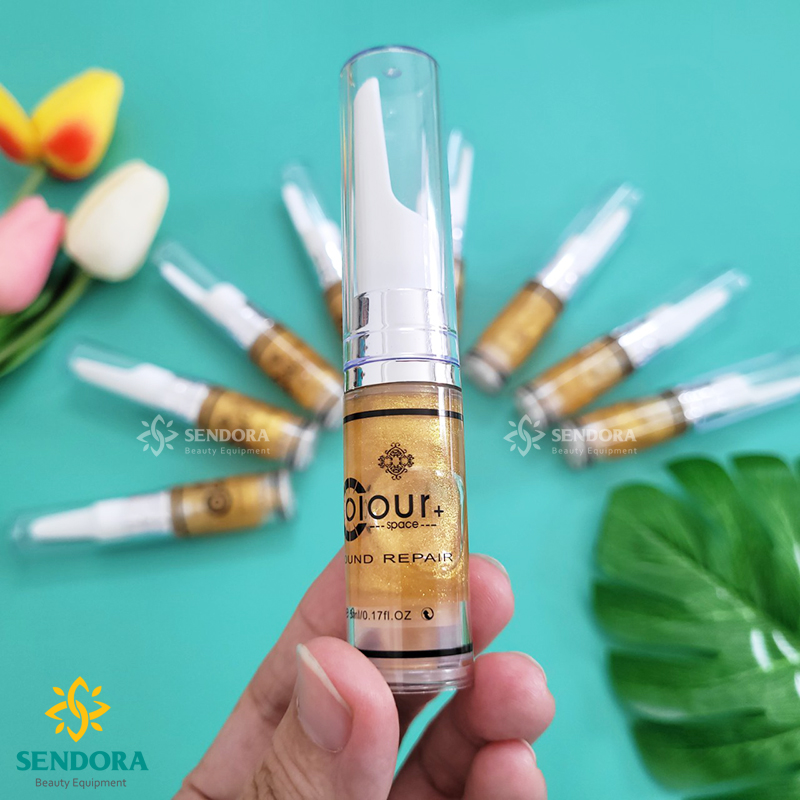 Collagen phủ bóng môi sau phun xăm