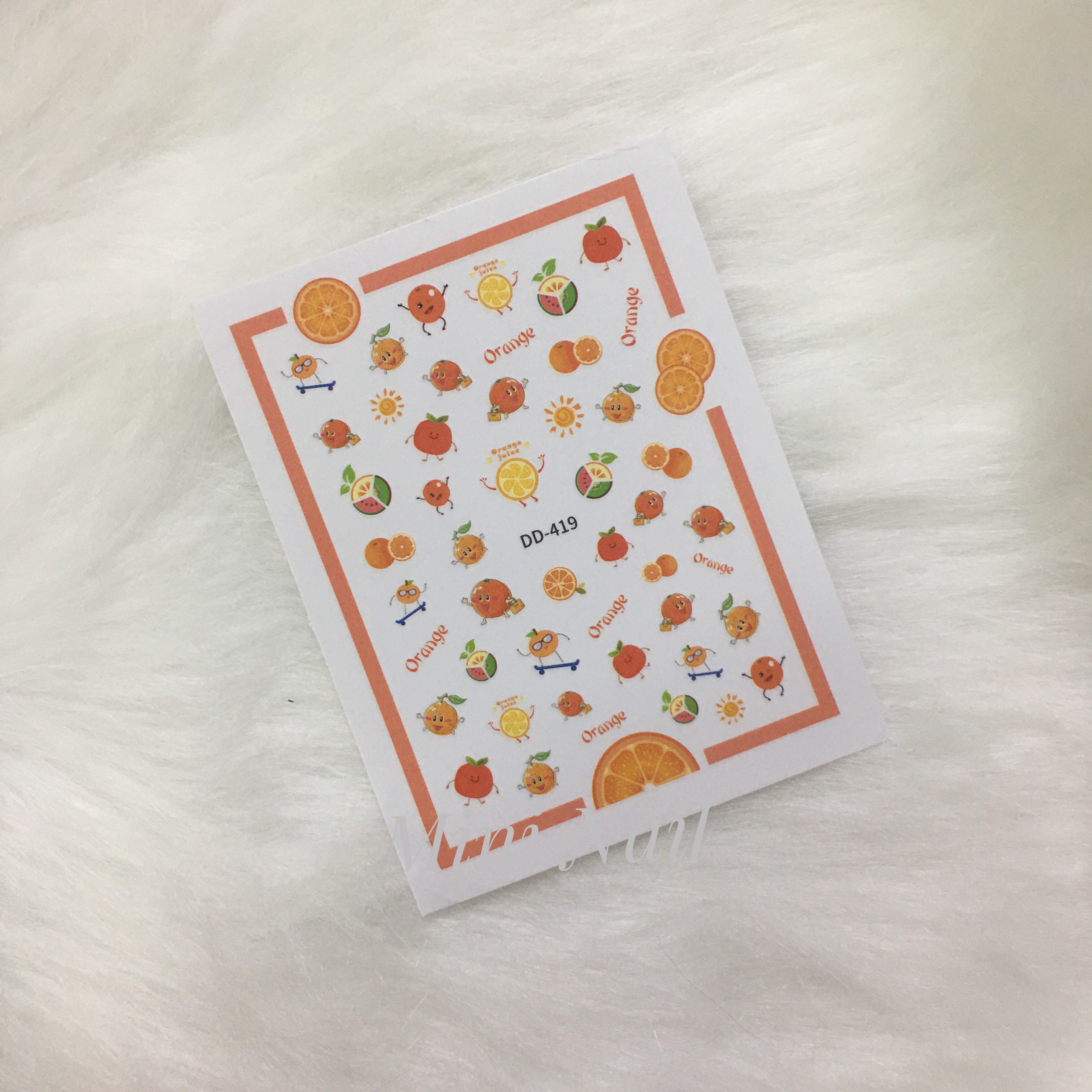 Sticker nail dán móng tay hình quả