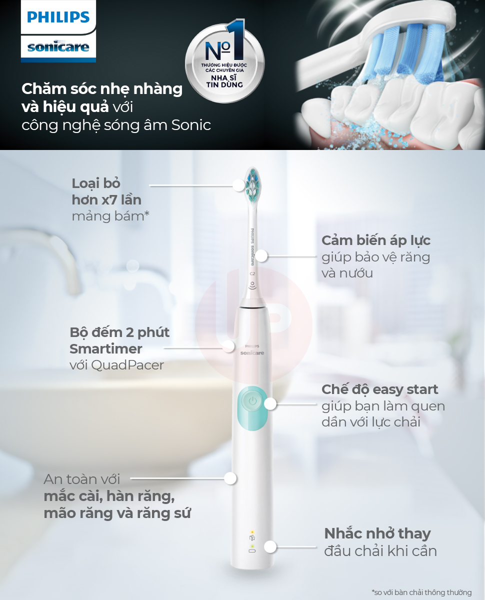 Bàn chải đánh răng điện Philips sonicare protectiveclean 4100 - Unbox