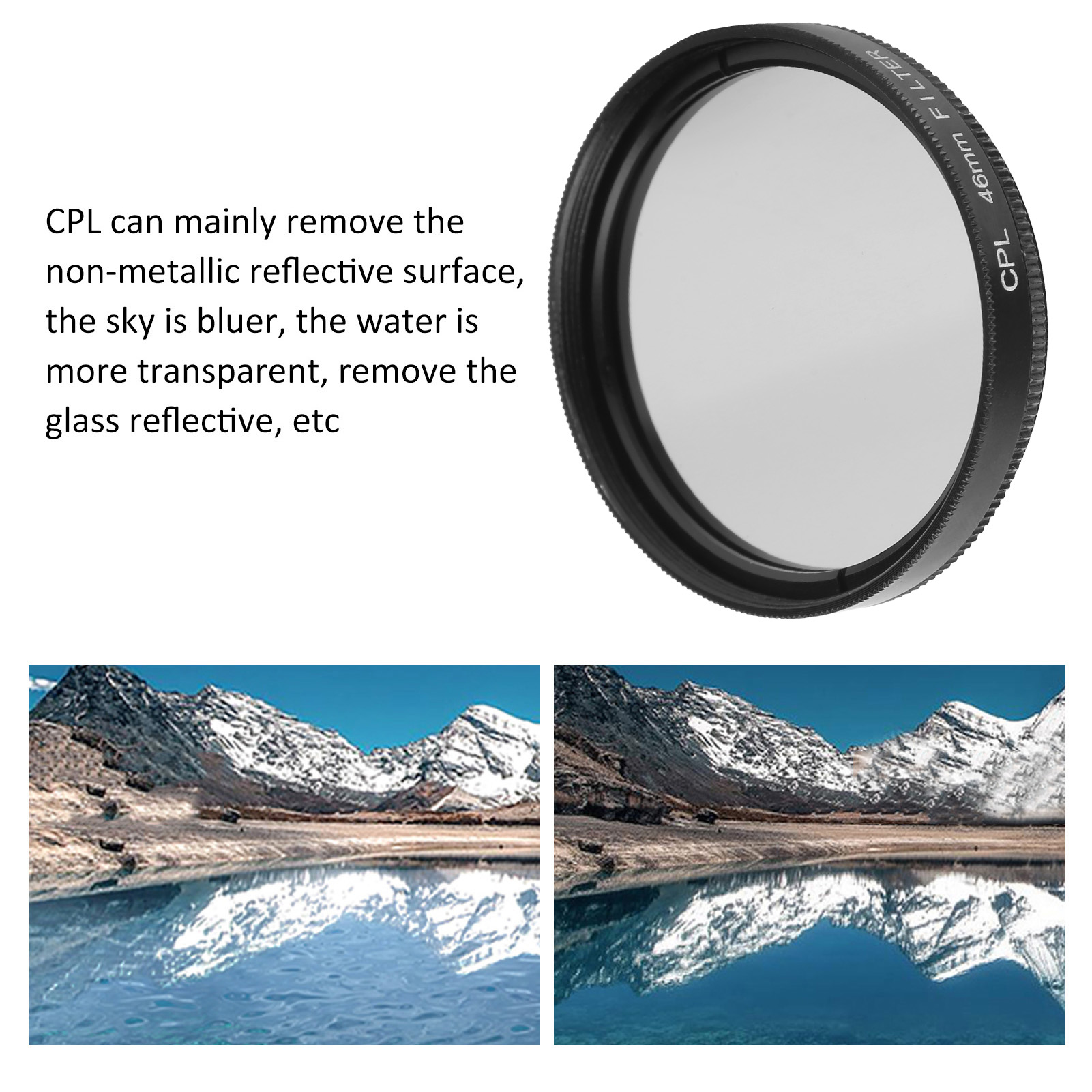 CPL Filter Camera Filters Aluminum Alloy Optical Glass for Fuji