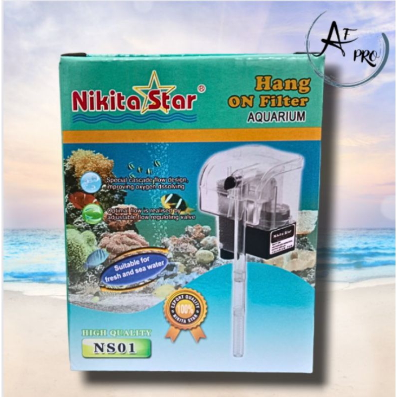 Pompa aquarium Gantung HANG ON FILTER NIKITA STAR NS 01