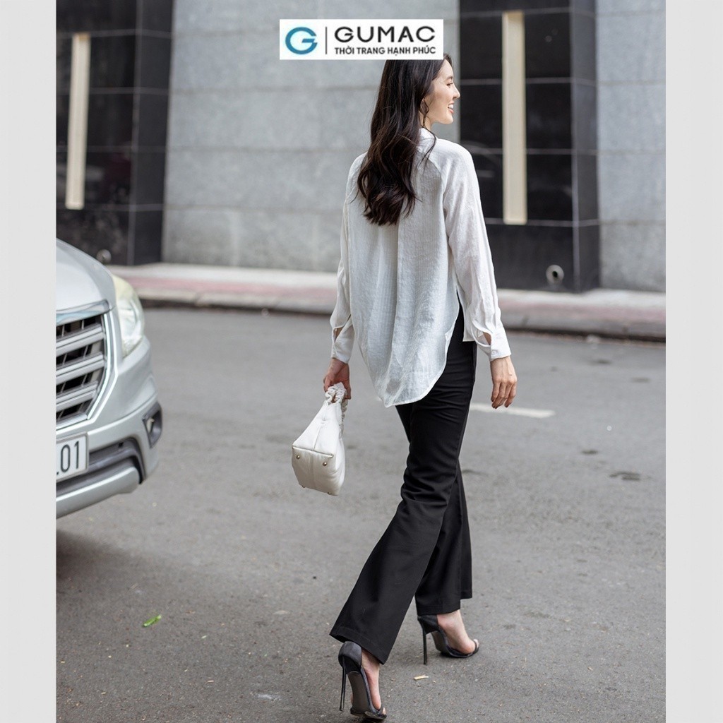 Áo sơ mi nữ tà lệch thời trang GUMAC AD06045