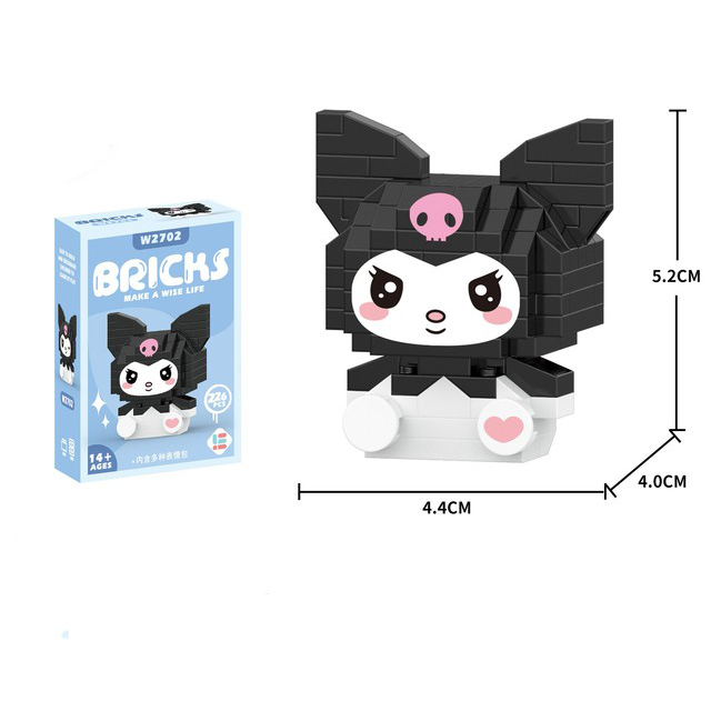 Building%20Block%20Sanrio%20Anime%20Figure%20Kuromi%20Assembled%20Toys%20Decorative%20Ornament%20Model%20My%20Melody%20Children's%20Puzzle%20Gifts%20-%20Image%208