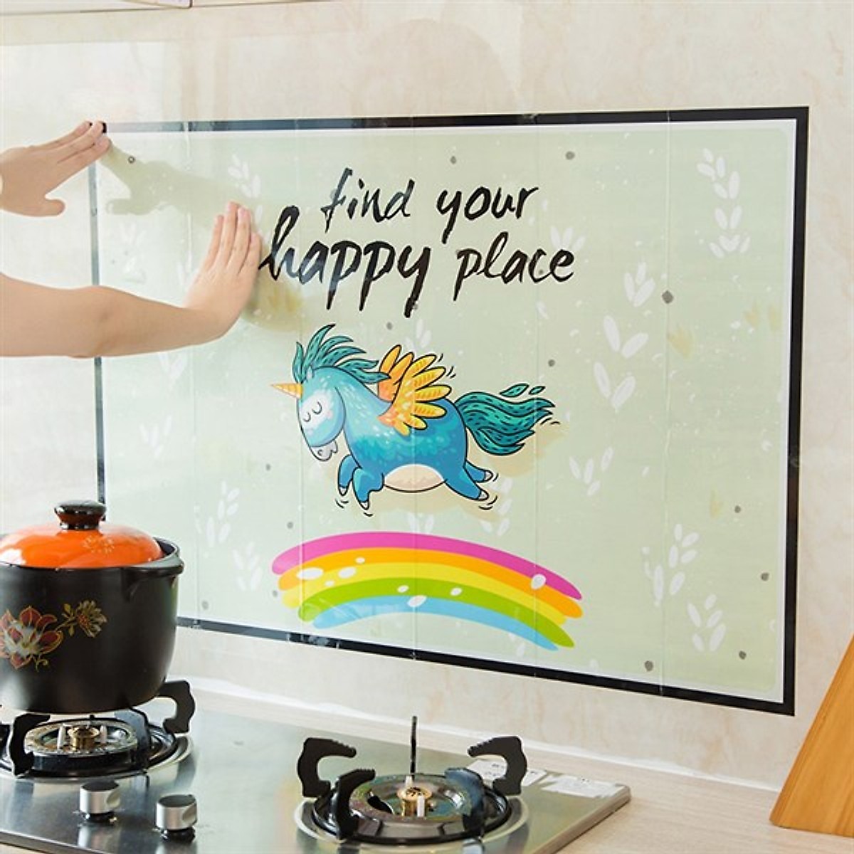 Giấy Dán Bếp Cách Nhiệt 3D Mẫu Mới