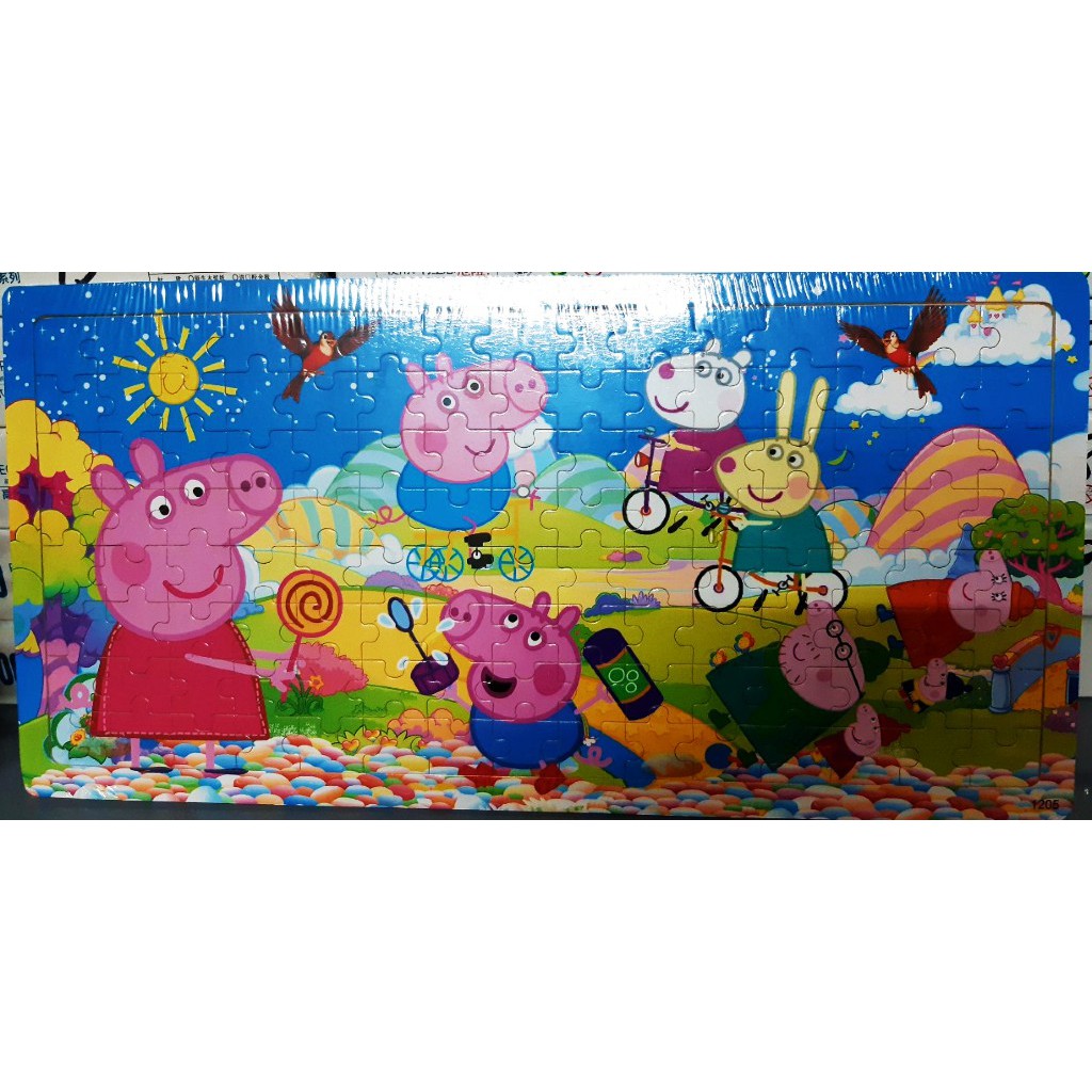 Tranh xếp hình 120 mảnh ghép gỗ có khung ghép/ bộ tranh ghép hình 120 miếng gỗ puzzle dành cho trẻ