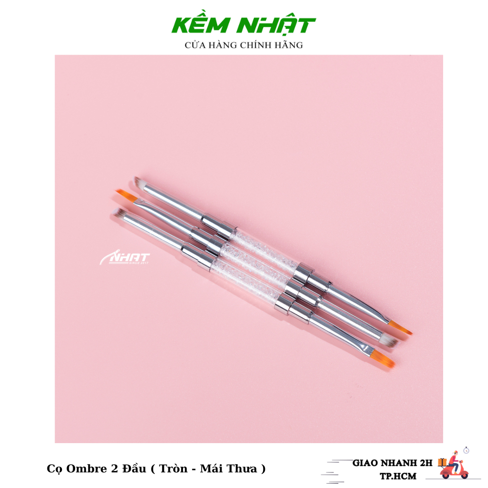 Cọ Ombre 2 Đầu ( Tròn - Thưa ) Làm Nail