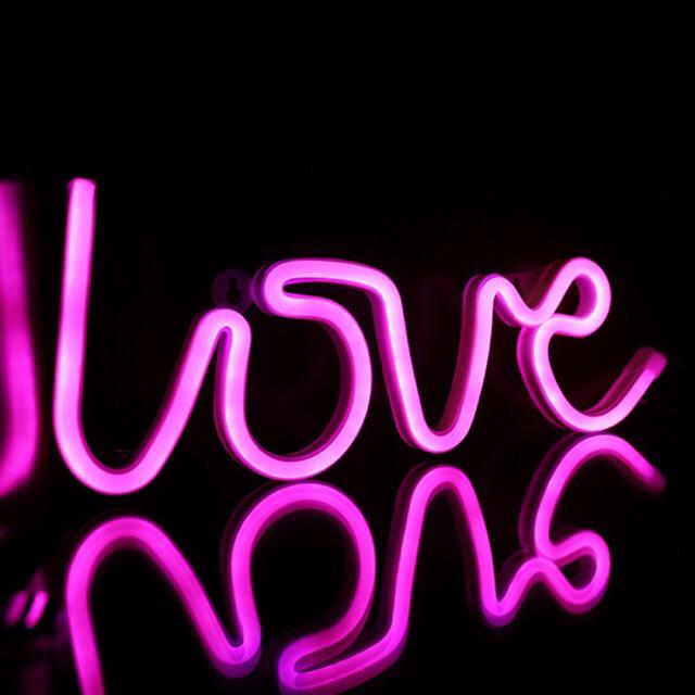 Chữ Love đèn led trang trí sinh nhật dùng pin