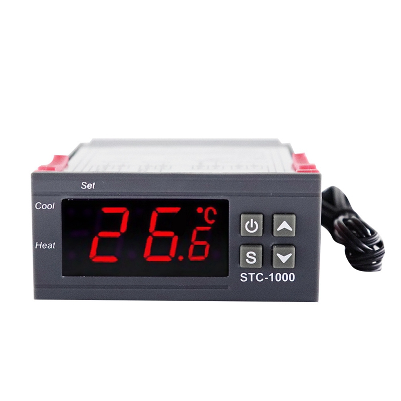 Led digital temperature controller thermostat stc-1000 ac 110-220v 10a for heater freezer fridge