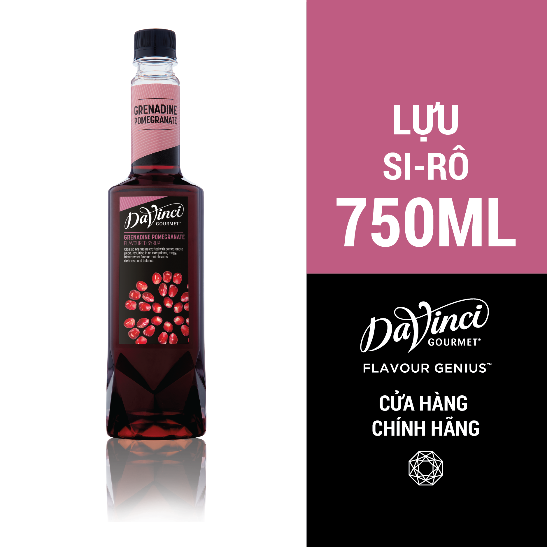 Syrup Lựu DaVinci (Grenadine Pomegranate) - Chai 750ml