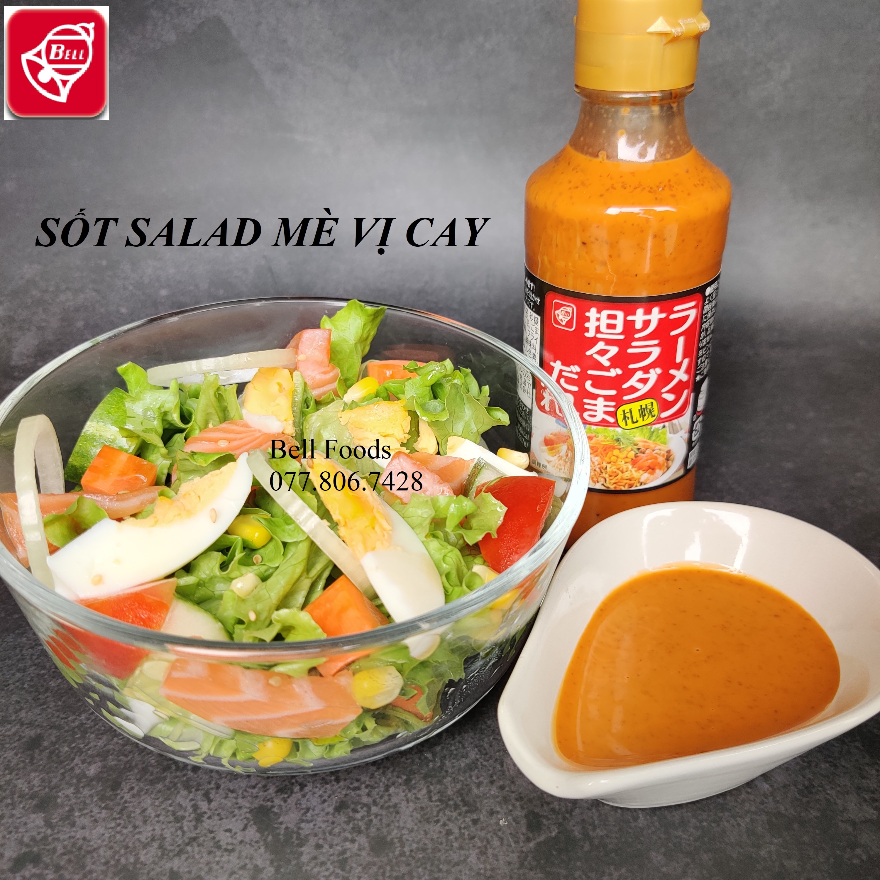 Sốt Salad Mè Vị Cay Chai 220g