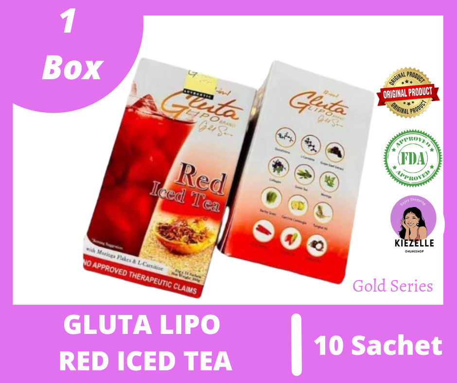 Gluta Lipo Red Juice Iced Tea Gold Series 12 in 1 Lazada PH
