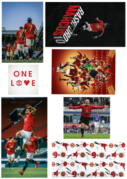 Set 40 hình dán sticker trang trí CLB Manchester United