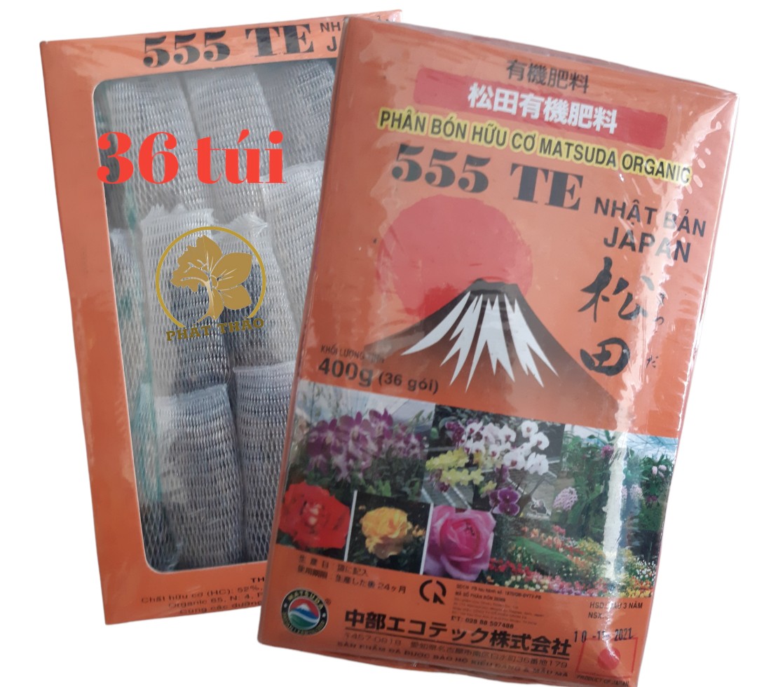 Phân bón hữu cơ nhật bản matsuda organic 555+te - 36 túi - 400g